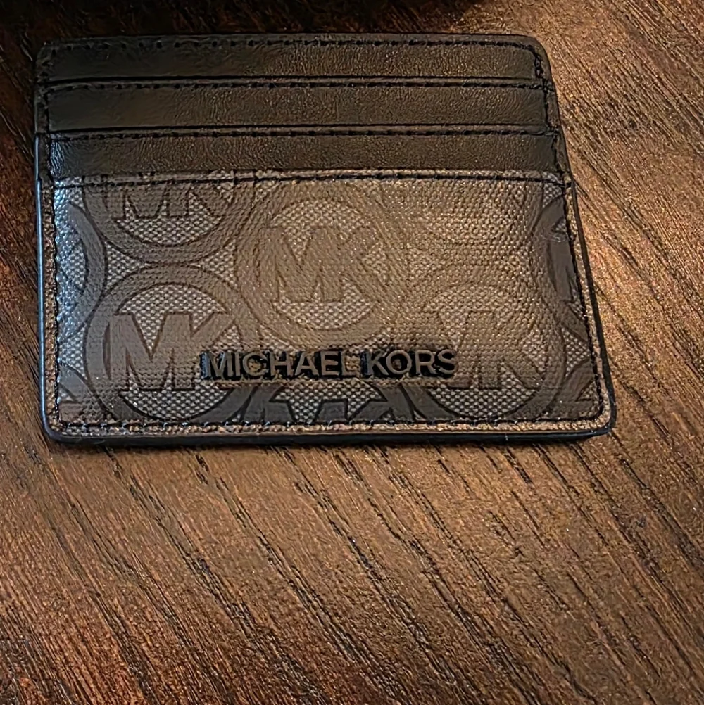 MICHAEL KORS Jodie Small Logo Set Tote Bag Black W-Matching Card Case Wallet NWT - Picture 8 of 10